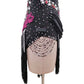ByCharme Black Silver Deep Pink Fringes Latin Salsa Competition Dress - BCL-0138