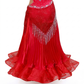 ByCharme Bright Red Fringes Ballroom Competition Dress - BC-0225