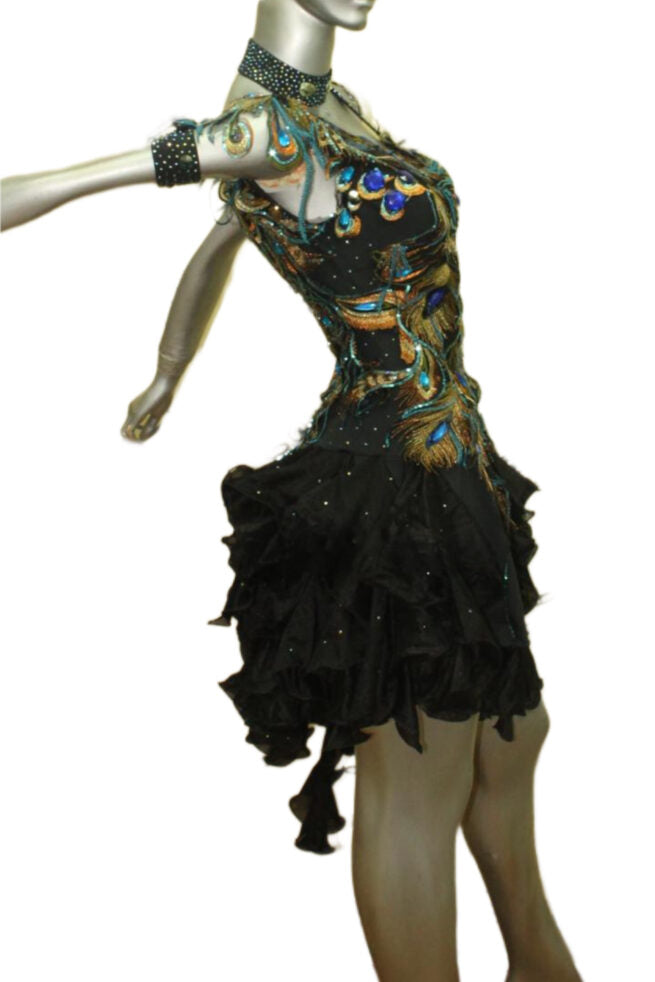 Load image into Gallery viewer, Latin Dance Competition Dress (LT0336B)
