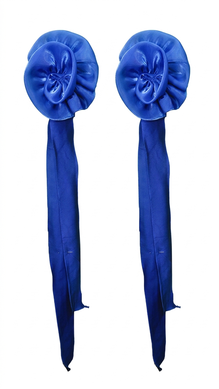 ByCharme Medium Blue Rhinestone Ballroom Competition Dress - BC-0231