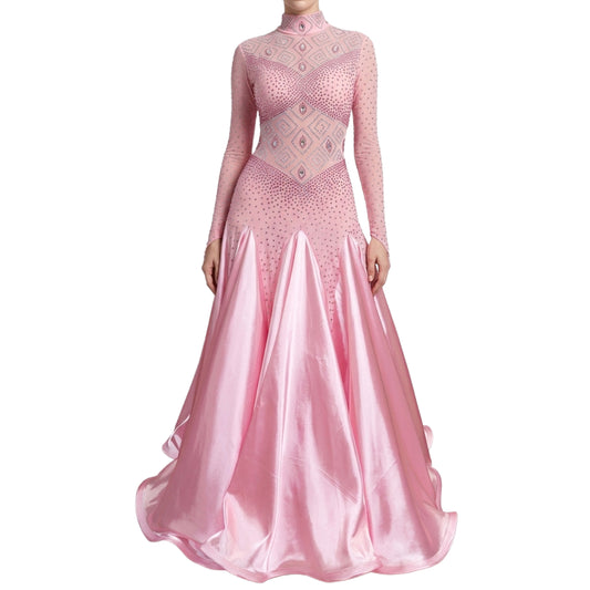 ByCharme Hot Pink Ballroom Competition Dress - BC-0006