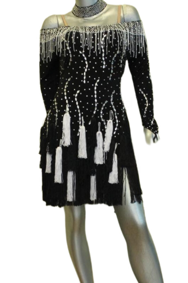 Load image into Gallery viewer, Latin Dance Competition Dress (LS0113)
