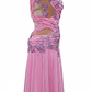 ByCharme Light Hot Pink Chiffon Ballroom Competition Dress - BC-0054