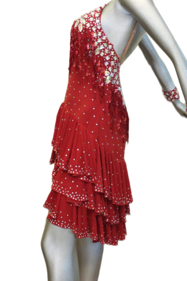 Load image into Gallery viewer, Latin Dance Competition Dress (LS0160)
