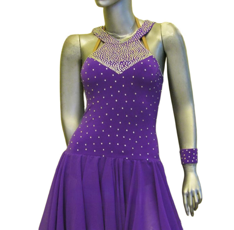 Load image into Gallery viewer, Latin Dance Competition Dress 2 in 1(LS0132)
