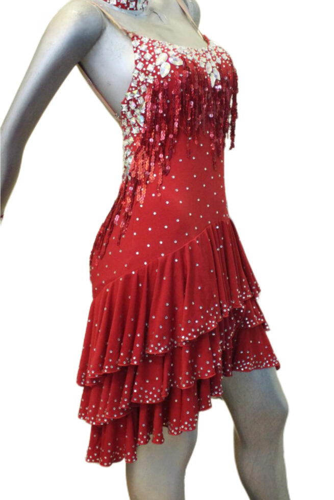 Load image into Gallery viewer, Latin Dance Competition Dress (LS0160)
