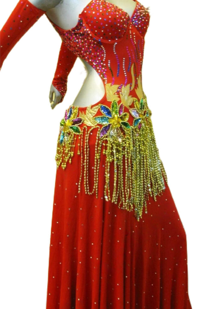 Load image into Gallery viewer, Standard Ballroom Competition Dress (B0184)
