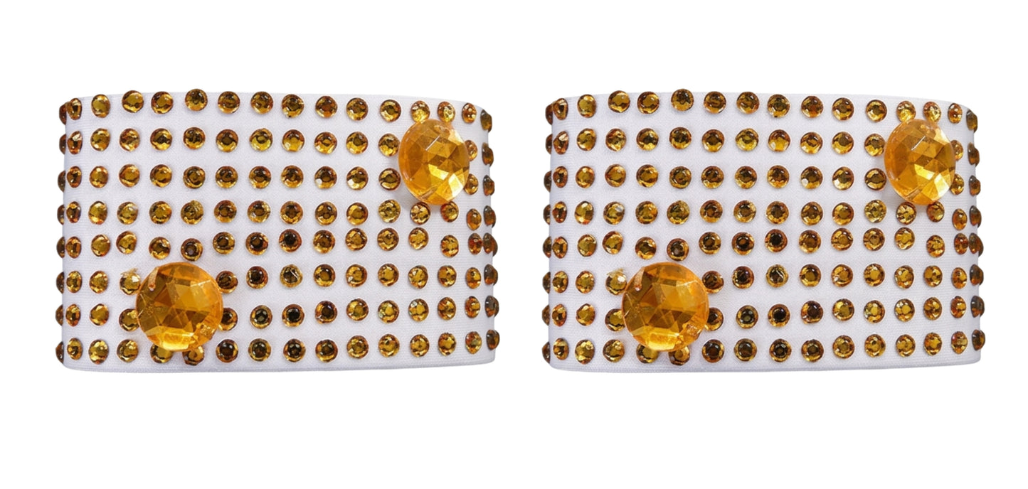 ByCharme Bright Red Tan Gold Fringes Latin Salsa Competition Dress - BCL-0134