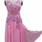 ByCharme Light Hot Pink Chiffon Ballroom Competition Dress - BC-0054