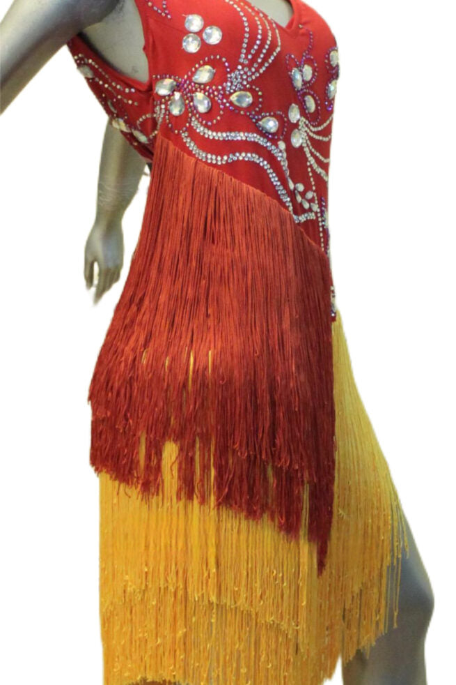 Load image into Gallery viewer, Latin Dance Competition Dress (LT0174A)
