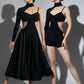 ByCharme Black Exquisite Latin Salsa Competition 2 in 1 Dress - BC2-0008