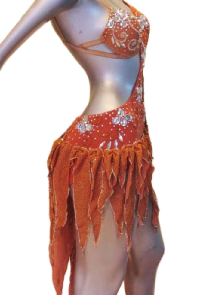 Load image into Gallery viewer, Latin Dance Competition Dress (LT039)
