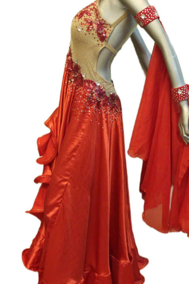 Load image into Gallery viewer, Standard Ballroom Competition Dress (B0101A)
