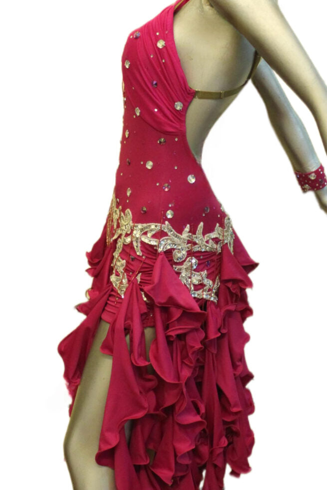 Load image into Gallery viewer, Latin Dance Competition Dress (VL0280)
