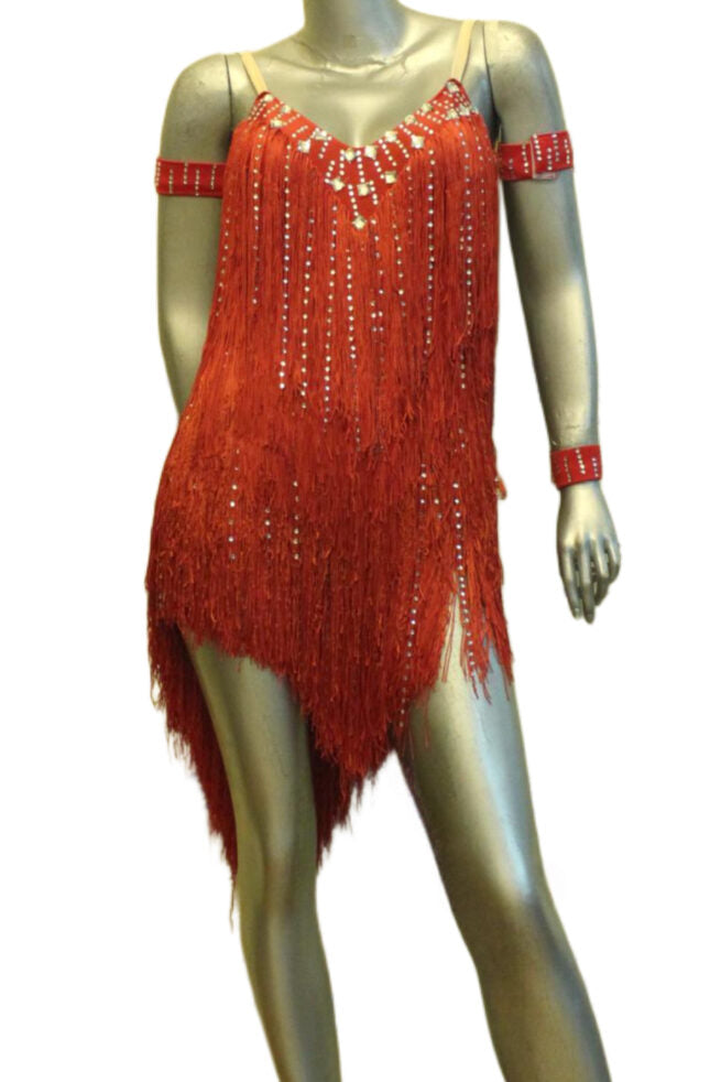 Load image into Gallery viewer, Latin Dance Competition Dress (LT0584)
