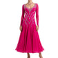 ByCharme Magenta Chiffon Ballroom Competition Dress - BC-0023