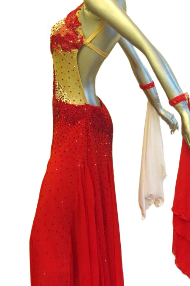 Load image into Gallery viewer, Standard Ballroom Competition Dress (B033A)
