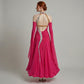 ByCharme Deep Pink Feather Ballroom Competition Dress - BC-0068
