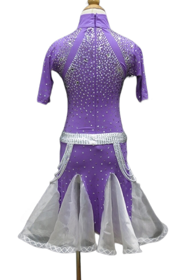 Load image into Gallery viewer, Girl Latin Dance Competition Dress (GL034)
