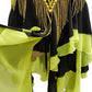 ByCharme Black Yellow Green Fringes Latin Salsa Competition Dress - BCL-0116
