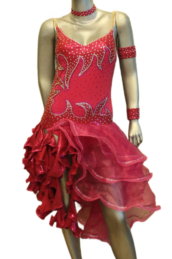 Load image into Gallery viewer, Latin Dance Competition Dress (VL0281)
