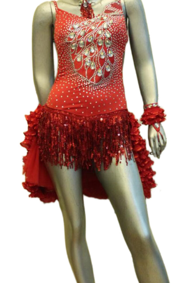 Load image into Gallery viewer, Latin Dance Competition Dress (VL0226A)
