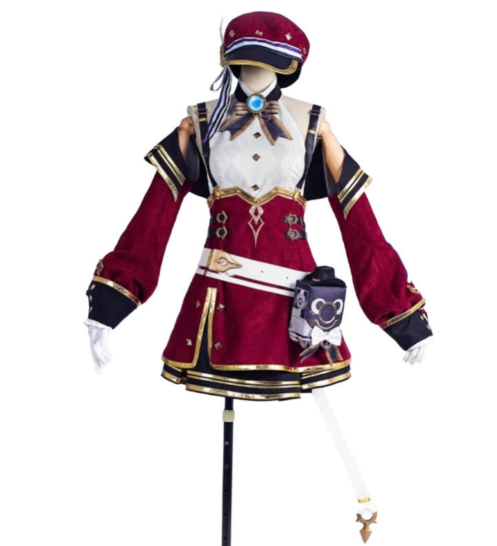 Load image into Gallery viewer, Genshin Impact Charlotte Cosplay Costume
