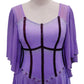 ByCharme Light Purple Chiffon Ballroom Competition Dress - BC-0065