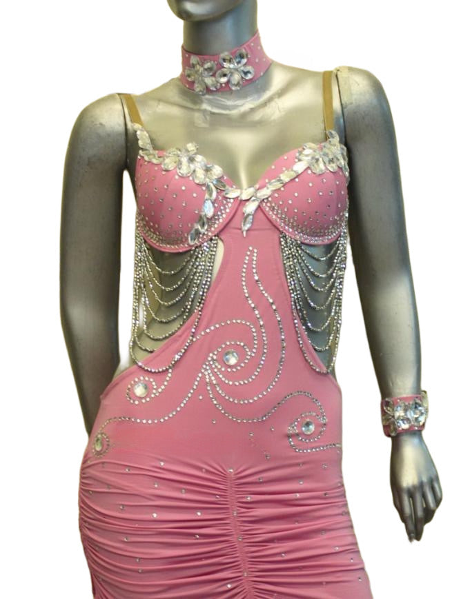 Load image into Gallery viewer, Latin Dance Competition Dress (VL0271)
