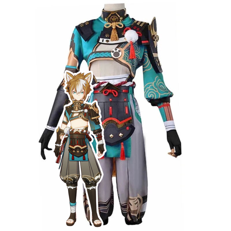 Load image into Gallery viewer, Genshin Impact Gorou Cosplay Costume
