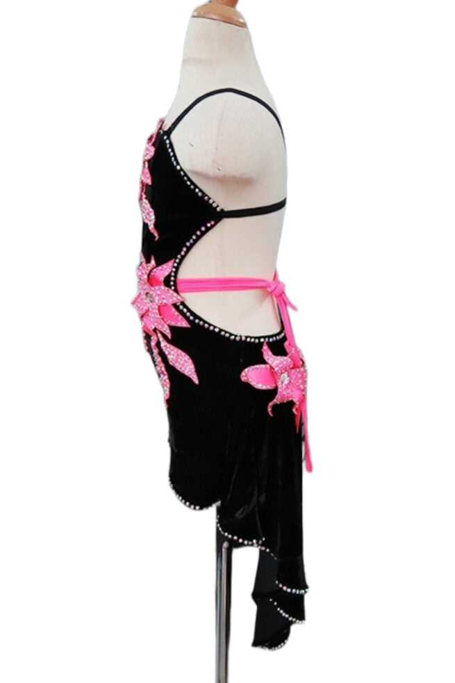 Load image into Gallery viewer, Girl Latin Dance Competition Dress (GL032)
