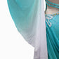 ByCharme Cyan Blue Chiffon Ballroom Competition Dress - BC-0055