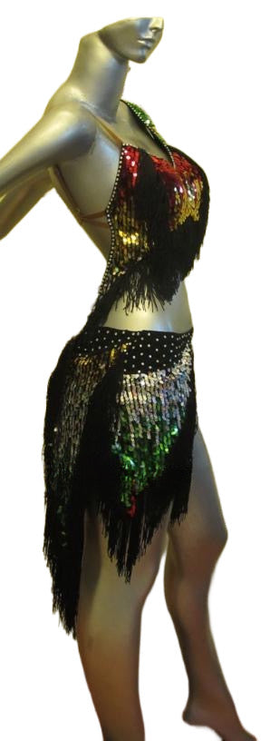 Load image into Gallery viewer, Latin Dance Competition Dress (LS054)
