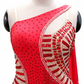 ByCharme Bright Red Fringes Ballroom Competition Dress - BC-0045