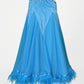 ByCharme Deep Sky Blue Feather Ballroom Competition Dress - BC-0219