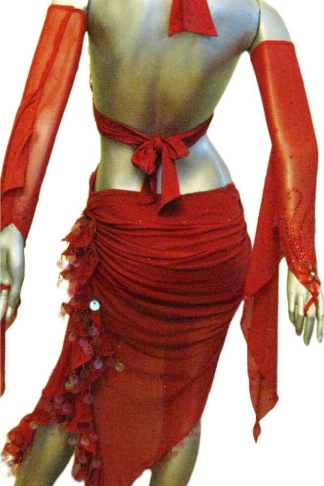 Load image into Gallery viewer, Latin Dance Competition Dress (LT0191A)
