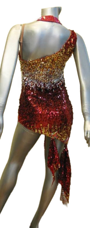 Load image into Gallery viewer, Latin Dance Competition Dress (LS0171)
