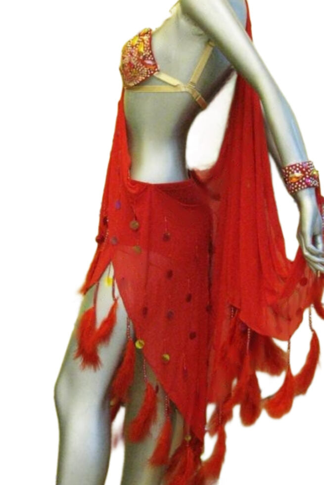 Load image into Gallery viewer, Latin Dance Competition Dress (LT0180)
