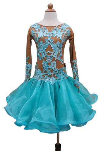 Girl Latin Dance Competition Dress (GL036)