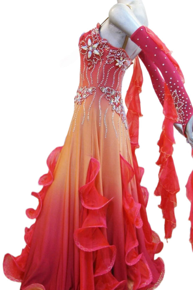 Load image into Gallery viewer, Standard Ballroom Competition Dress (B0195)
