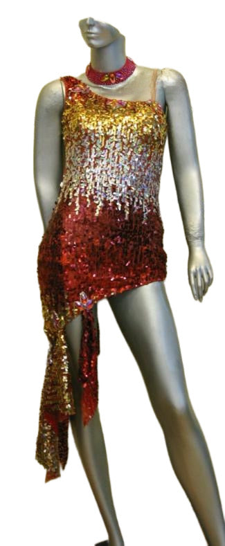 Load image into Gallery viewer, Latin Dance Competition Dress (LS0171)
