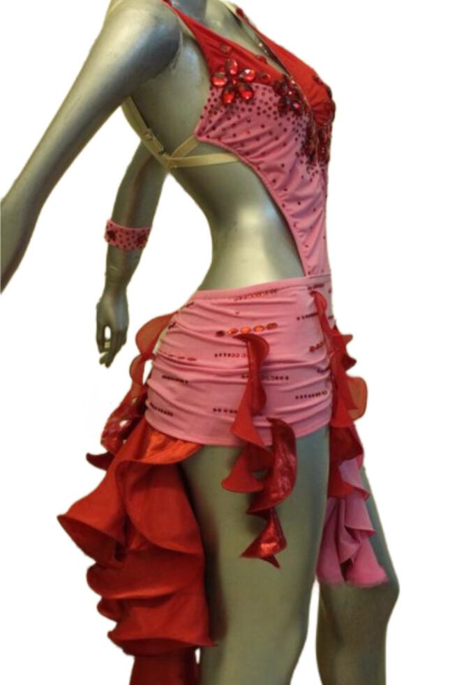 Load image into Gallery viewer, Latin Dance Competition Dress (LT080)
