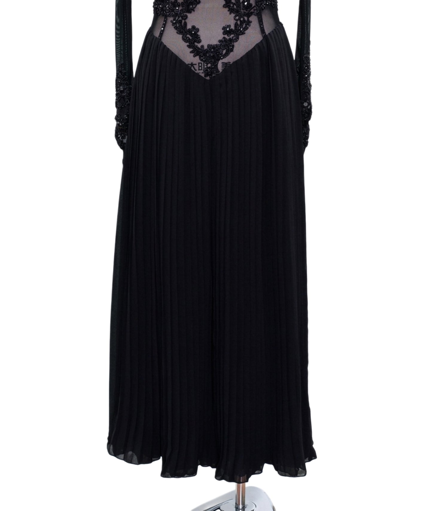 ByCharme Black Rhinestone Ballroom Competition Dress - BC-0227