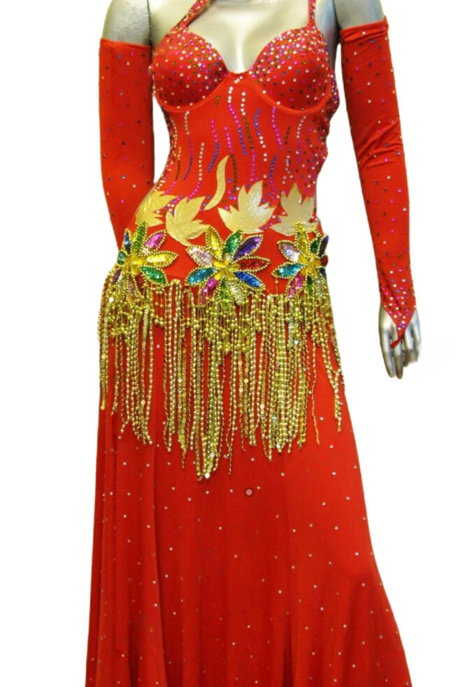 Load image into Gallery viewer, Standard Ballroom Competition Dress (B0184)
