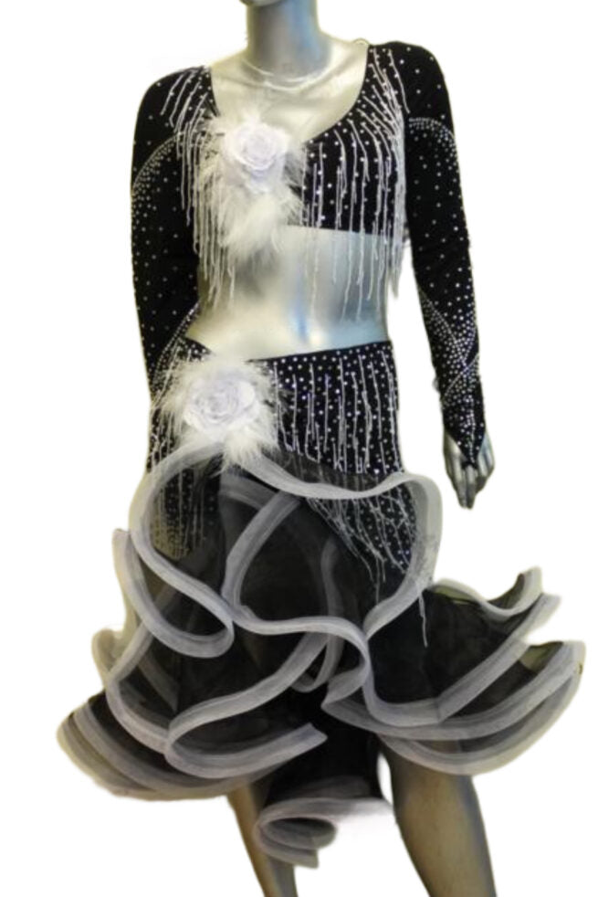 Load image into Gallery viewer, Latin Dance Competition Dress (LS0142)
