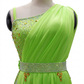 ByCharme Lawn Green Rhinestone Ballroom Competition Dress - BC-0214
