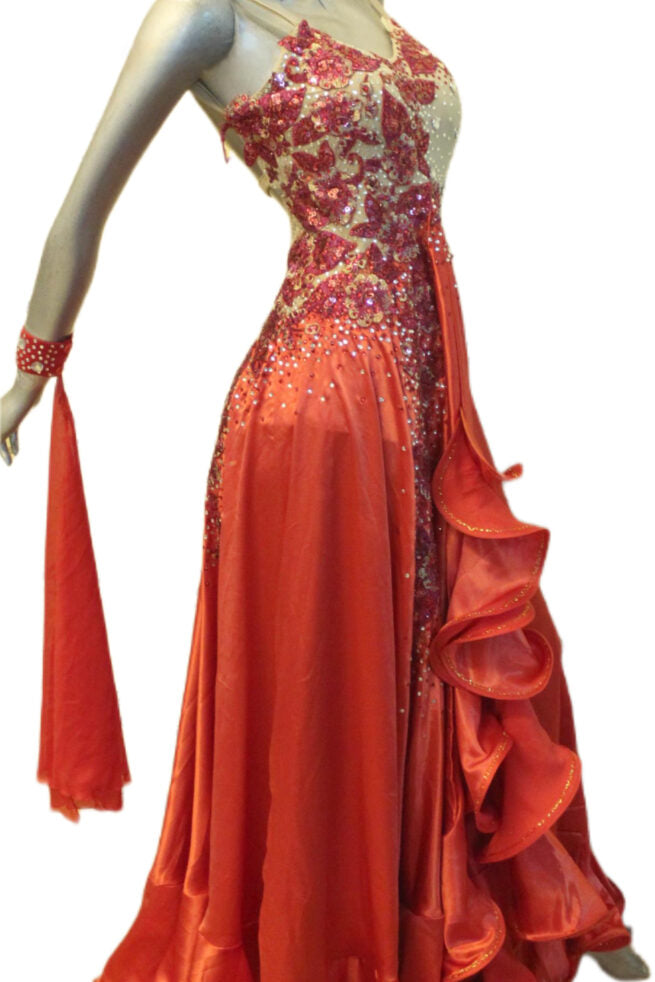 Load image into Gallery viewer, Standard Ballroom Competition Dress (B0101A)
