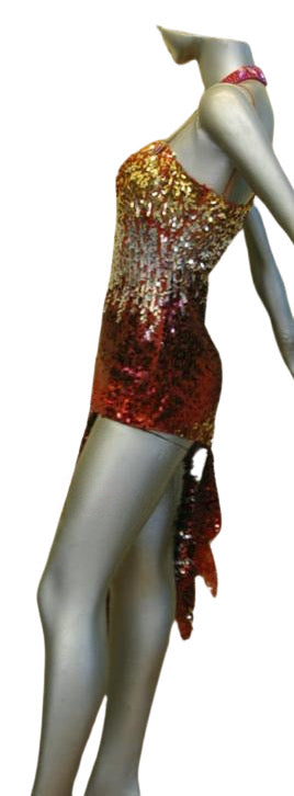 Load image into Gallery viewer, Latin Dance Competition Dress (LS0171)
