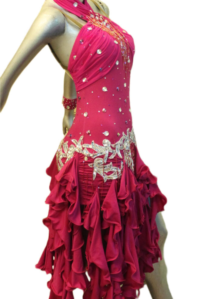 Load image into Gallery viewer, Latin Dance Competition Dress (VL0280)
