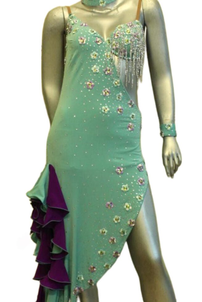 Load image into Gallery viewer, Latin Dance Competition Dress (LT095)
